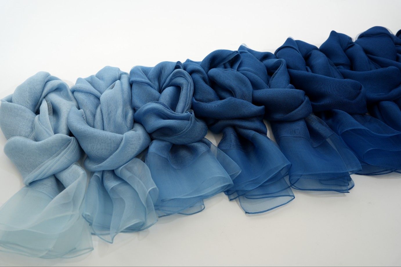 Garment dyed with Blugene indigo
